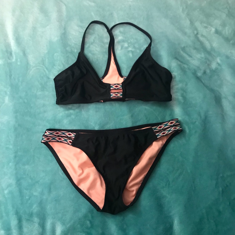 Black and Aztec Bikini